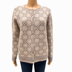 Nordic Design Lambswool cardigan Sweater NWT